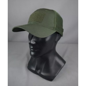 Бейсболка тактическая с велкро и вентилируемой сеткой олива [STRIKE GEAR]